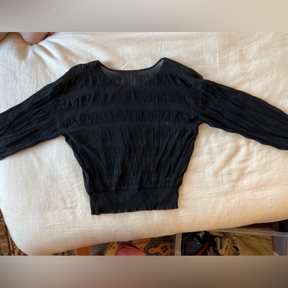 See Through Ruffle Blouse - Picture 4 of 4